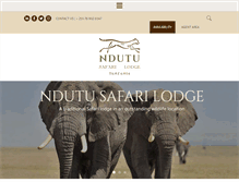 Tablet Screenshot of ndutu.com